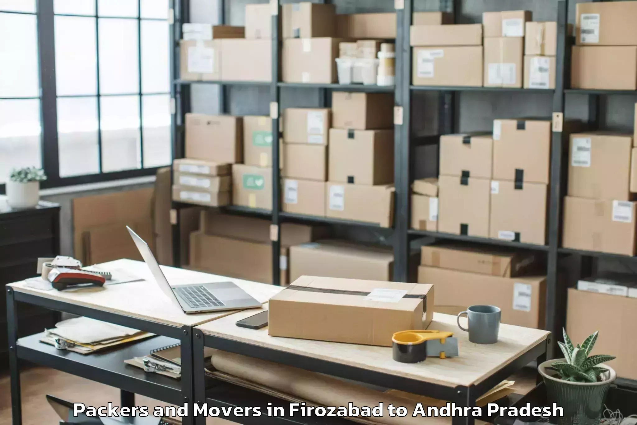 Affordable Firozabad to Kovvur Packers And Movers